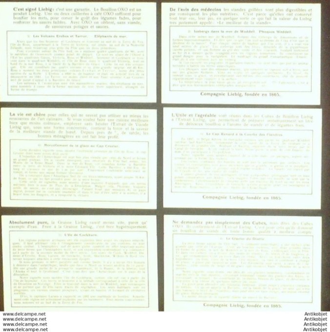 Chromo Liebig Sang 1328 Antarctique (1936)