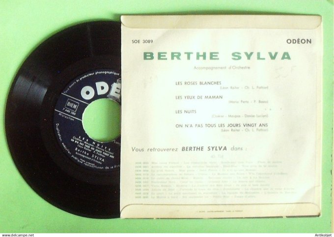 Sylva Berthe 45T EP Les roses blanches 1955