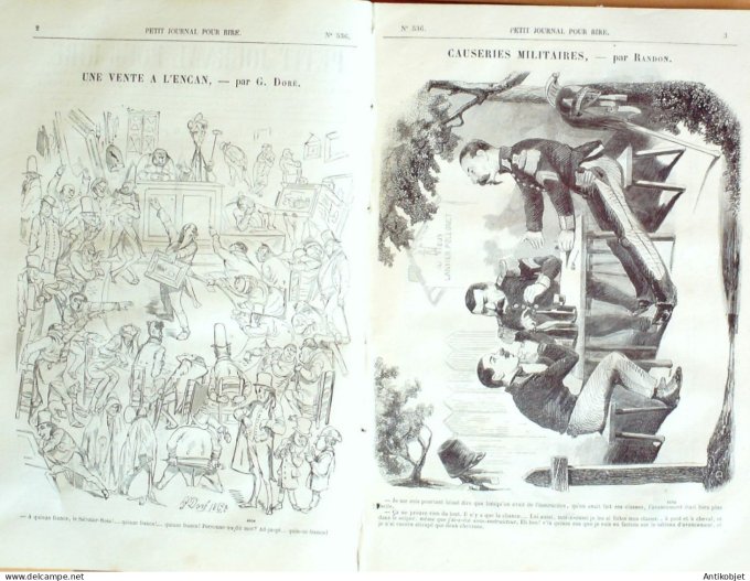 Petit journal pour Rire 1864 # 536 Cauderies militaires Randon