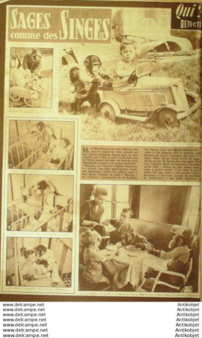 Détective 1954 # 394 Carcassonne Nantes Marmande Antibes Ganagobie