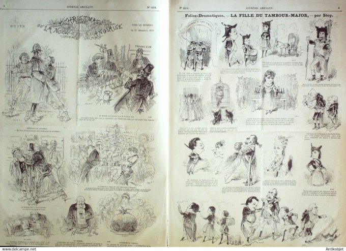 Le Journal Amusant 1880 # 1218 La fille du tambour major par Stop