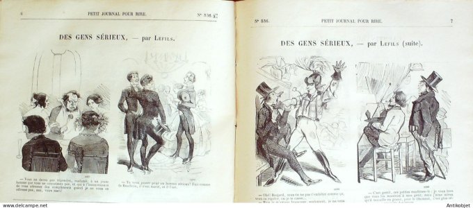Petit journal pour Rire 1864 # 536 Cauderies militaires Randon