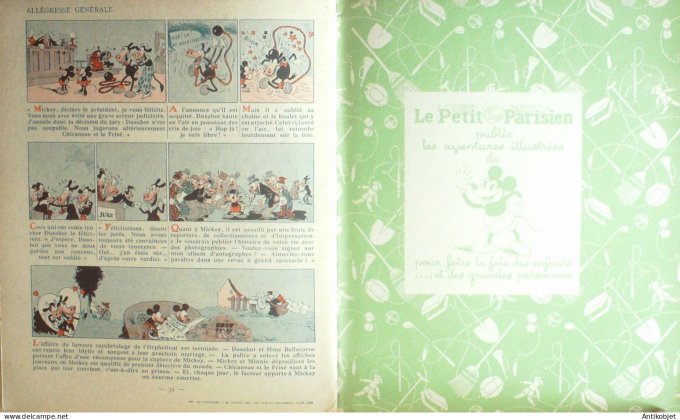 Walt Disney Mickey Detective Hachette #  6 Eo 1933