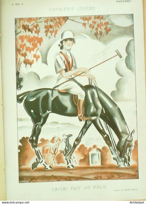 Fantasio 370 1922 Max Studdy Mendousse Gesmar Vertes