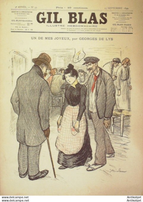 Gil Blas 1899 n°37 Georgess de LYS ARNVILDE WILLIAM Lucien PUECH HYP