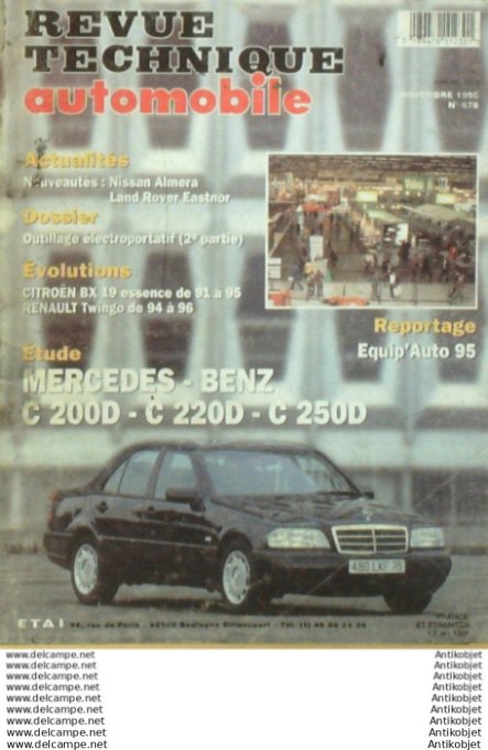 R.T Automobile Mercedes Benz C200D Citroën BX19 Nissam Almera   # 578
