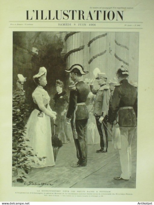 L'illustration 1901 n°3041 Italie San Stefano Bagne Canal des Pangalantes Allemagne Postdam Reine Wi