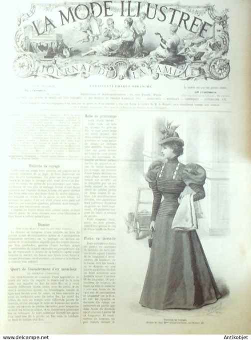 La Mode illustrée journal 1897 n° 06 Toilette de voyage