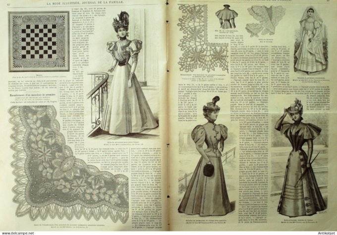 La Mode illustrée journal 1897 n° 06 Toilette de voyage