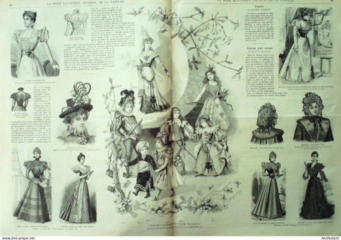 La Mode illustrée journal 1897 n° 06 Toilette de voyage
