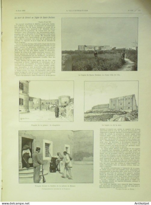 L'illustration 1901 n°3041 Italie San Stefano Bagne Canal des Pangalantes Allemagne Postdam Reine Wi