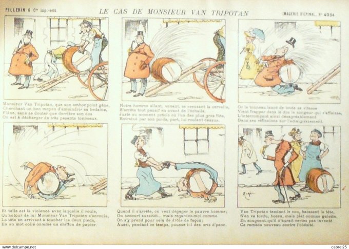 Le Cas  de Monsieur Van Tripotan (Pellerin d'epinal) Augé