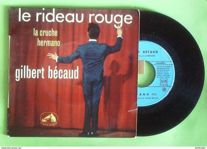 Bécaud Gilbert 45T EP La cruche (languette) 1959