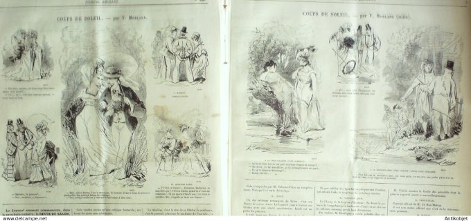 Le Journal Amusant 1874 #  923 Idylle Saporesque et Tourlouresque par Randon