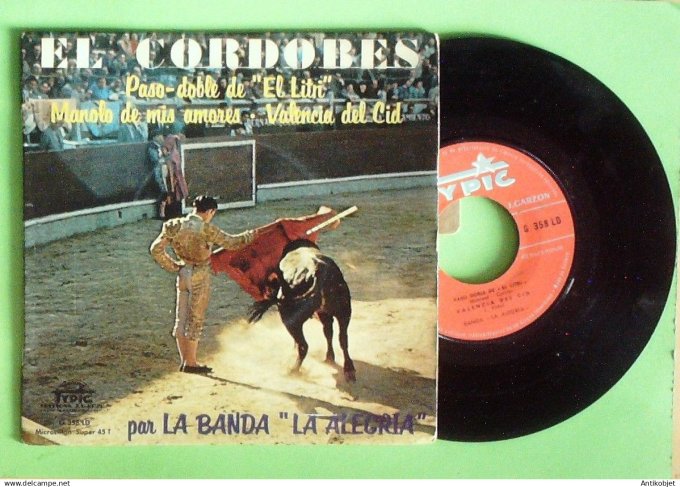 Banda La Alegria 45T Ep Valencis del cid (languette) 1961