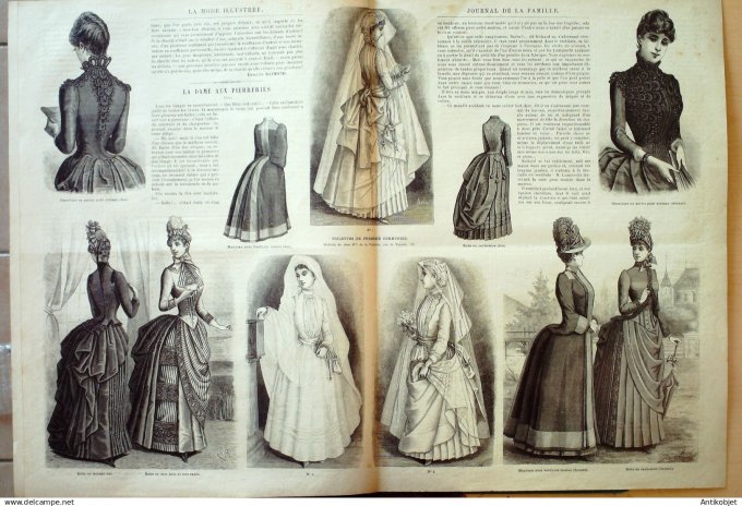 Mode illustree 1886 Lot de 10 journaux