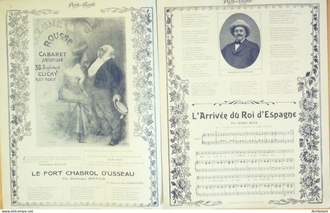 Paris qui chante 1905 n°132 Deval Fursy Blès Dulac Mévisto Montoya  Boyer
