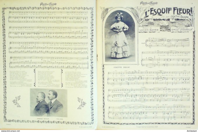 Paris qui chante 1905 n°132 Deval Fursy Blès Dulac Mévisto Montoya  Boyer