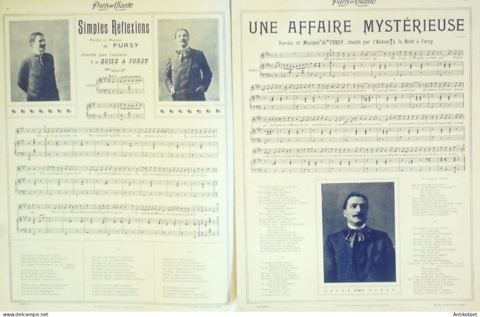 Paris qui chante 1905 n°132 Deval Fursy Blès Dulac Mévisto Montoya  Boyer