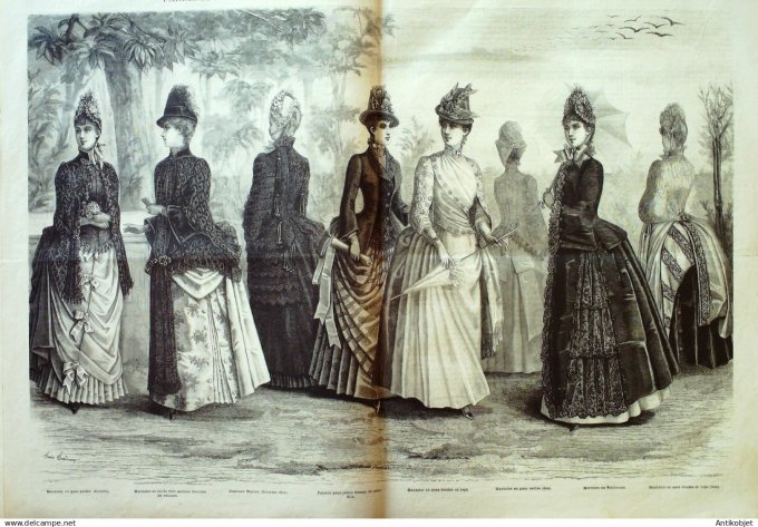Mode illustree 1886 Lot de 10 journaux