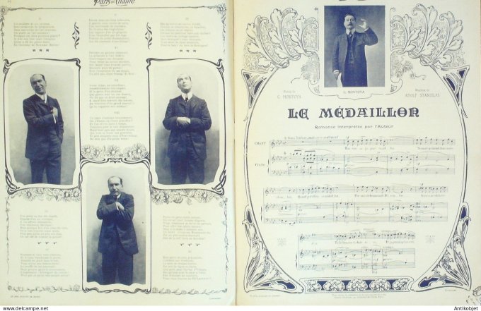 Paris qui chante 1905 n°132 Deval Fursy Blès Dulac Mévisto Montoya  Boyer