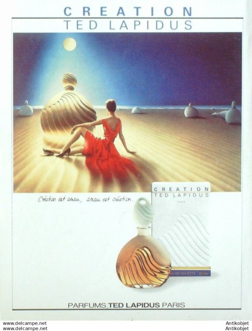 Publicite Cosmetique Ted Lapidus 1996