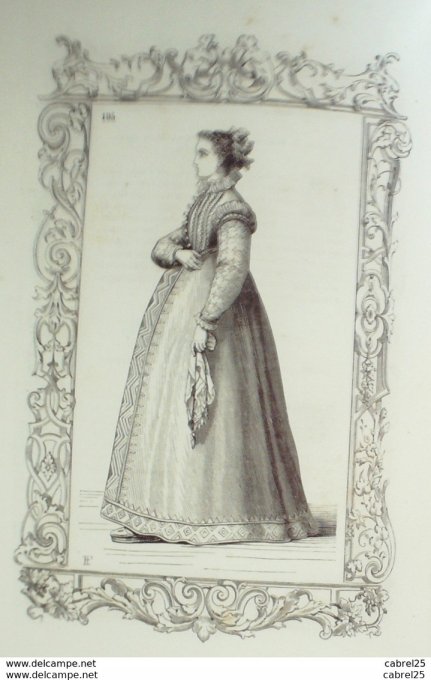 Italie TOSCANE Dame noble 1859