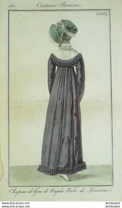 Costume Parisien 1811 # 1176 Robe de Lévantine