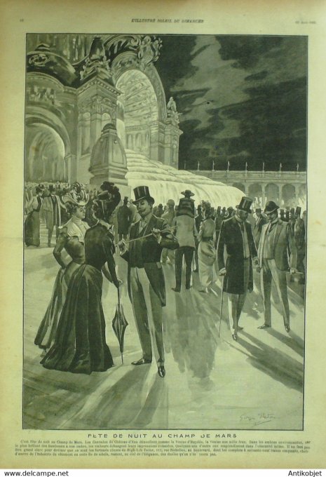 Soleil du Dimanche 1900 n°32 Iran Shah Mousefer Ed Din Humbert 1 Chine Shangaï