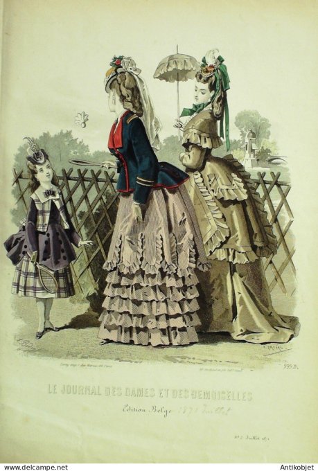 Journal des Dames Demoiselles 1871 #  999