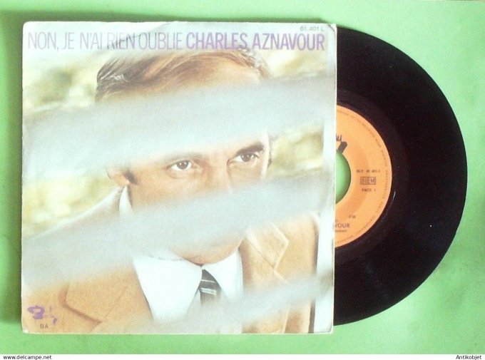 Aznavour Charles 45T SP Non je n'ai rien oublié 1971