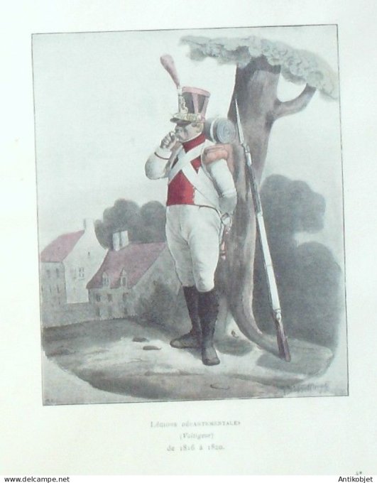 Voltigeur Légions de 1816 à 1820 signé Bellangé
