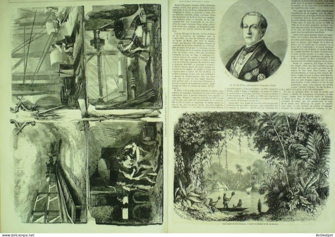 Le Monde illustré 1857 n° 35 Siam Bangkok RioGrande Calcutta Delhi Couly-Bazar