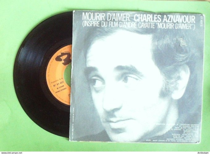 Aznavour Charles 45T SP Non je n'ai rien oublié 1971