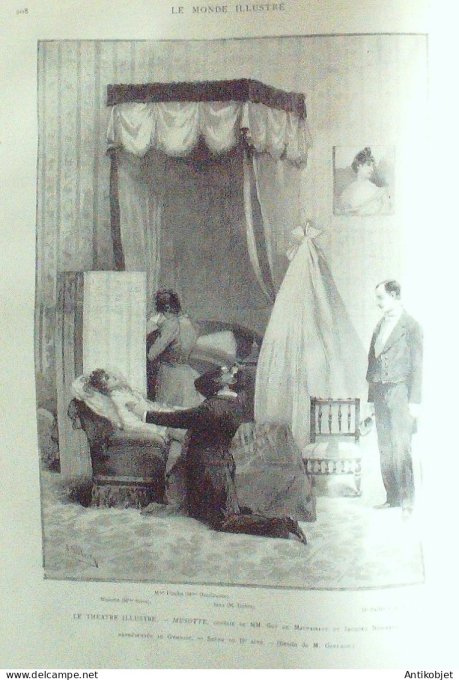 Le Monde illustré 1891 n°1772 Jérôme Napoléon Tunisie Kairouan Auteuil