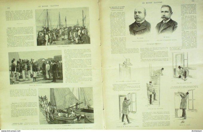 Le Monde illustré 1894 n°1927 Sénégal Brésil Nichteroy rue Sao Pedro St-Jean-Baptiste