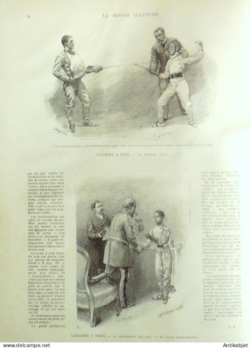 Le Monde illustré 1892 n°1816 Egypte Mehemed Tewfik-Pacha Maupassant