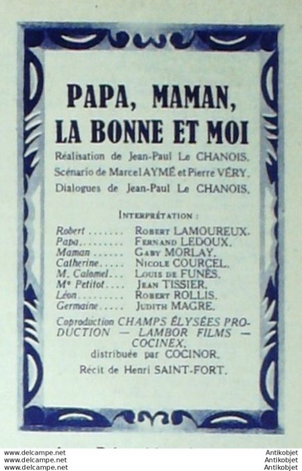 Papa maman la bonne et toi Robert Lamoureux Louis de Funès