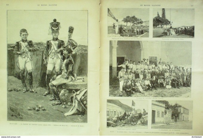 Le Monde illustré 1894 n°1927 Sénégal Brésil Nichteroy rue Sao Pedro St-Jean-Baptiste