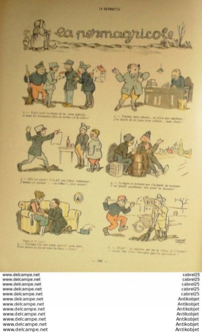 La Baionnette 1918 # 162 (Derriere Les Fagots) Rogino Bofa Pierpik Arnac Fournier Contel