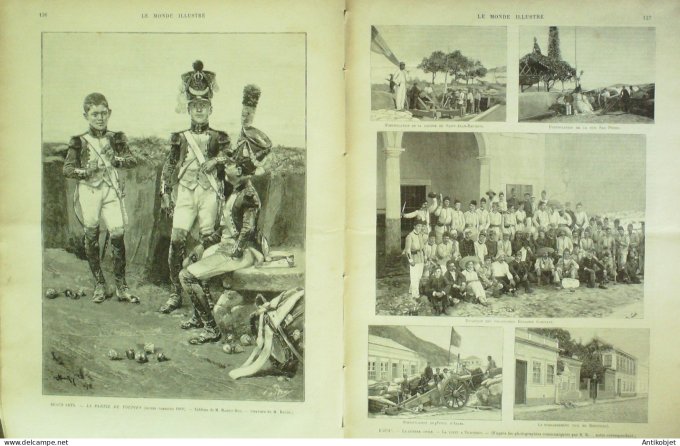 Le Monde illustré 1894 n°1927 Sénégal Brésil Nichteroy rue Sao Pedro St-Jean-Baptiste