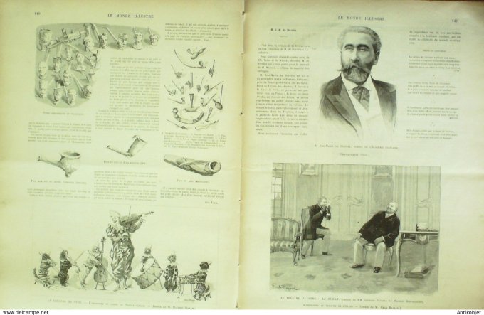 Le Monde illustré 1894 n°1927 Sénégal Brésil Nichteroy rue Sao Pedro St-Jean-Baptiste