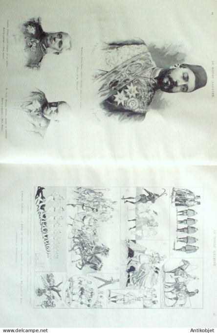 Le Monde illustré 1892 n°1816 Egypte Mehemed Tewfik-Pacha Maupassant