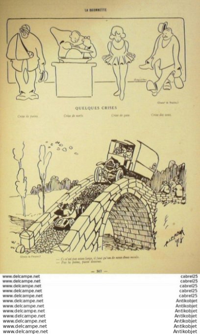 La Baionnette 1918 # 162 (Derriere Les Fagots) Rogino Bofa Pierpik Arnac Fournier Contel