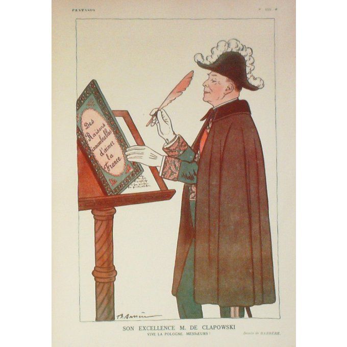 BARRERE-DE CLAPOWSKI-POLOGNE-1928