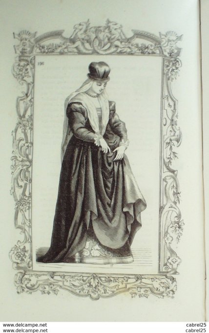 Italie TOSCANE Jeune dame noble 1859