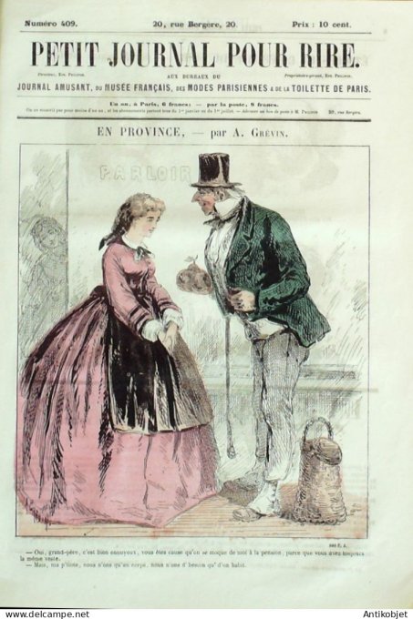 Petit journal pour Rire 1862 # 409 Au Bal de l'OPera Marcelin