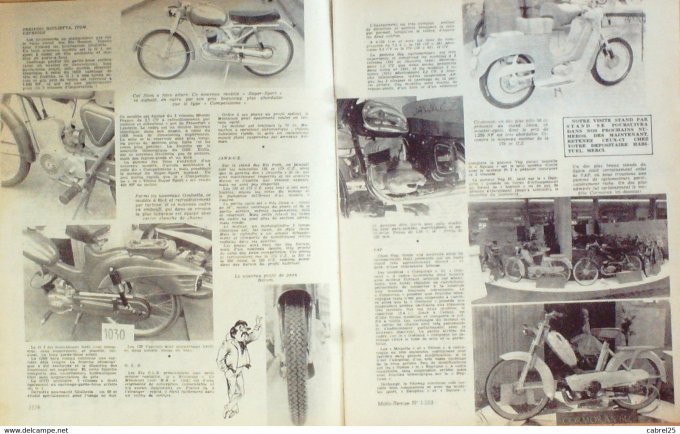 Moto Revue 1960 n° 1513 scooter Bimot Royal Nord 175 Bultacoi Staoueli Hazianis