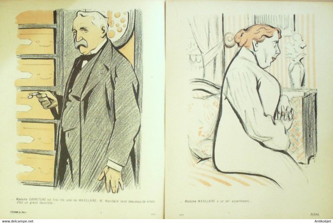 L'Assiette au beurre 1904 n°154 Un roman Hermann Paul