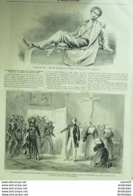 Le Monde illustré 1861 n°214 Grèce Corfou Limoges Louisianne Charleston